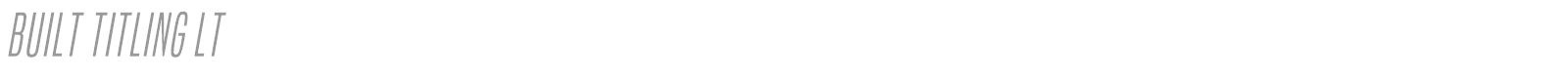 Built Titling font preview